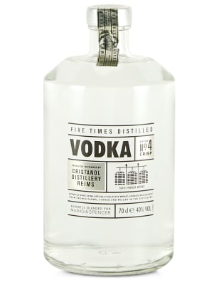 Five Time Distilled Extra Pure Vodka Single Bottle M&S