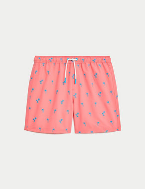Flamingo Embroidered Swim Shorts (6-16 Yrs) Image 2 of 6