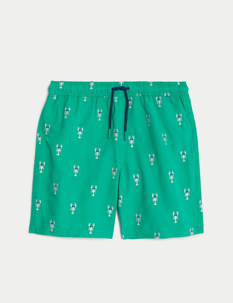 Flamingo Embroidered Swim Shorts (6-16 Yrs) 2 of 6