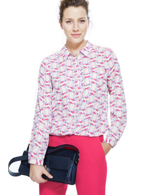 flamingo print blouse uk