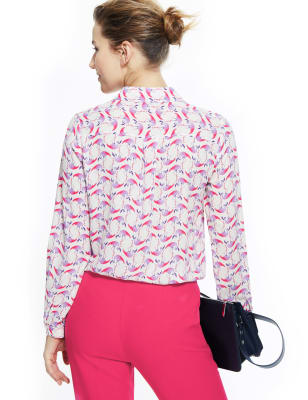 flamingo print blouse uk