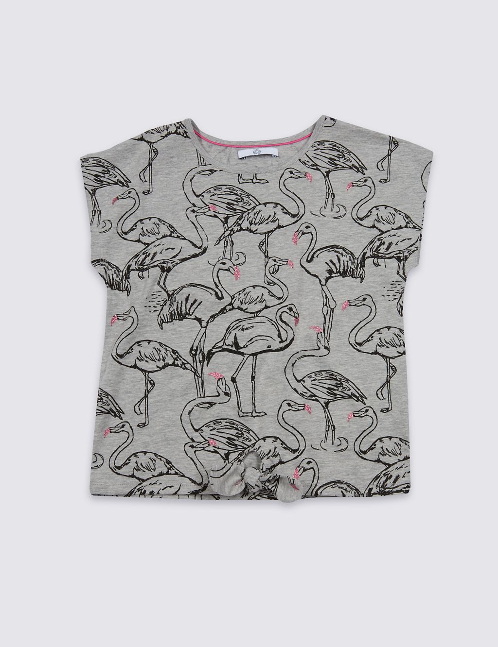Flamingo Print T-Shirt (5-14 Years) 1 of 3
