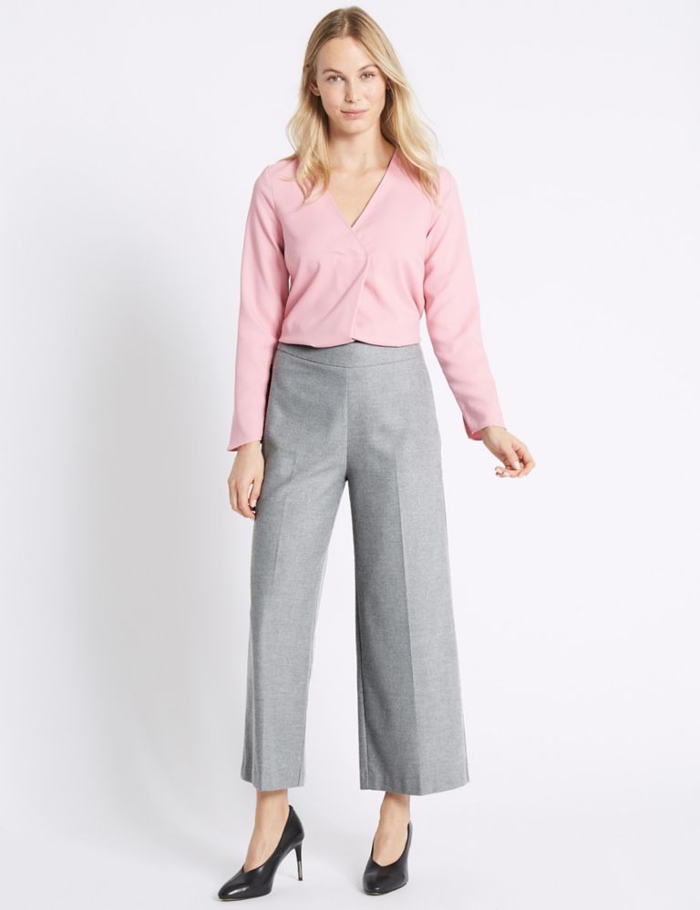 Flannel Flat Front Trousers 1 of 6