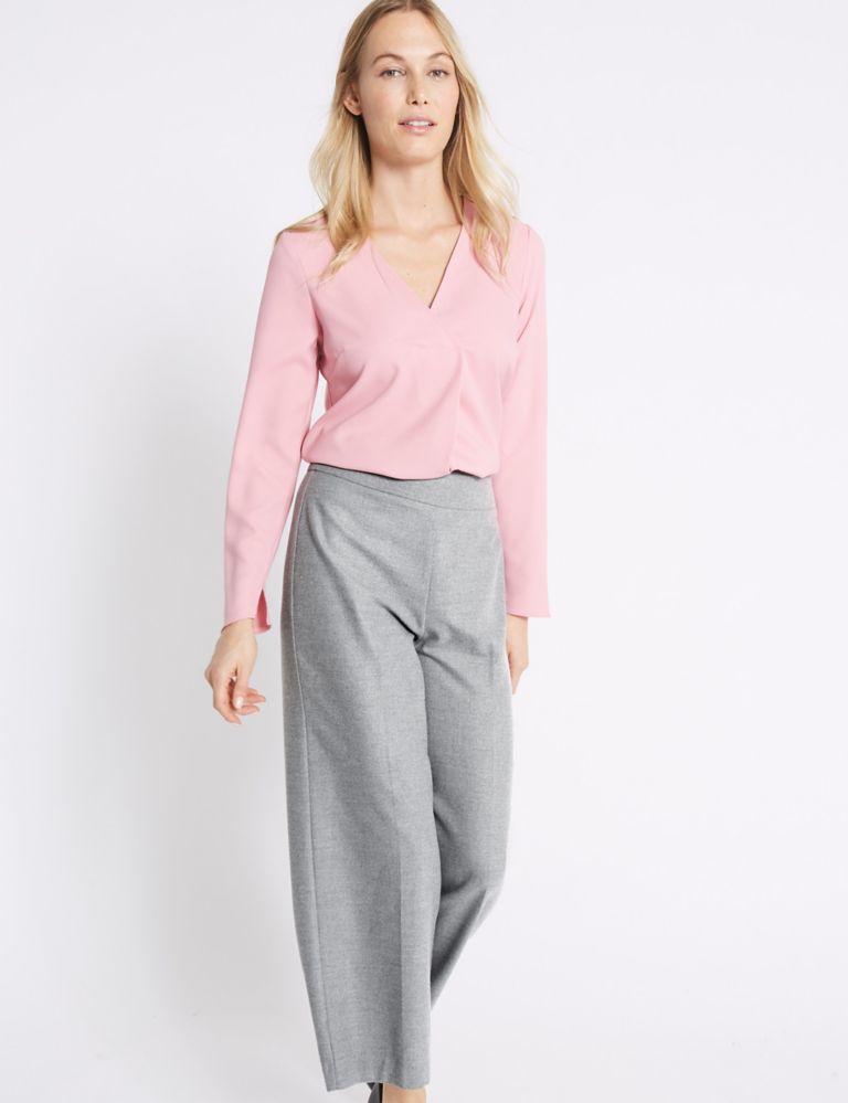Flannel Flat Front Trousers 3 of 6