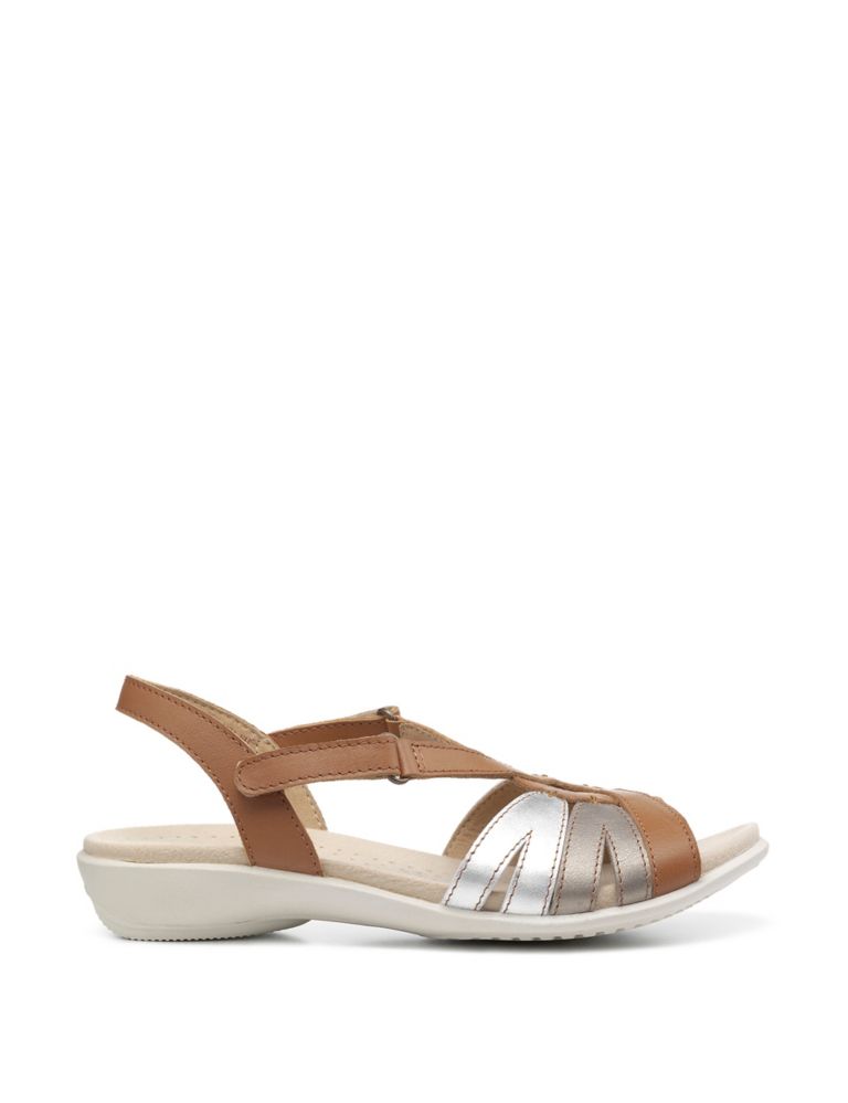 Flare Leather Strappy Flatform Sandals 1 of 4