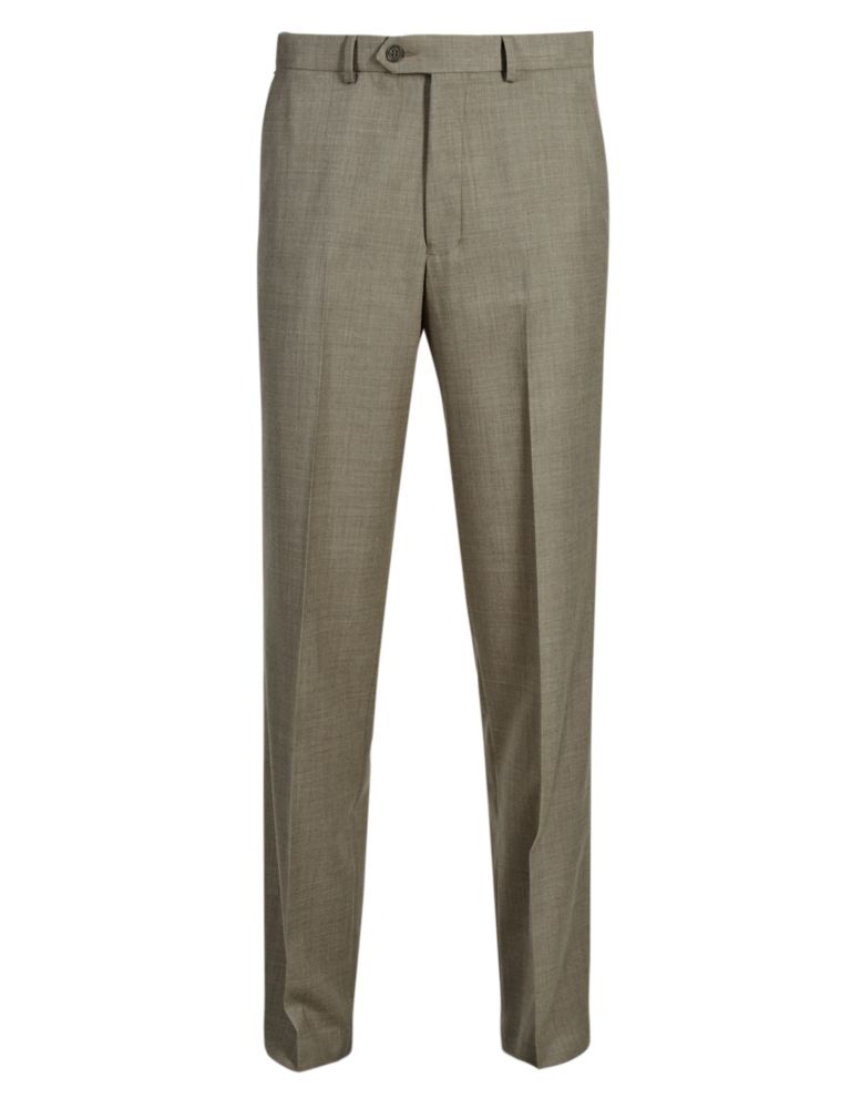 Flat Front Trousers with Wool 2 of 3