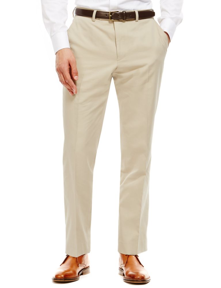 Flat Front Trousers 1 of 3