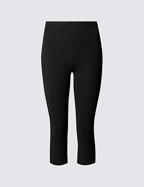 Flat Seams Cropped Breathable Leggings Image 2 of 5