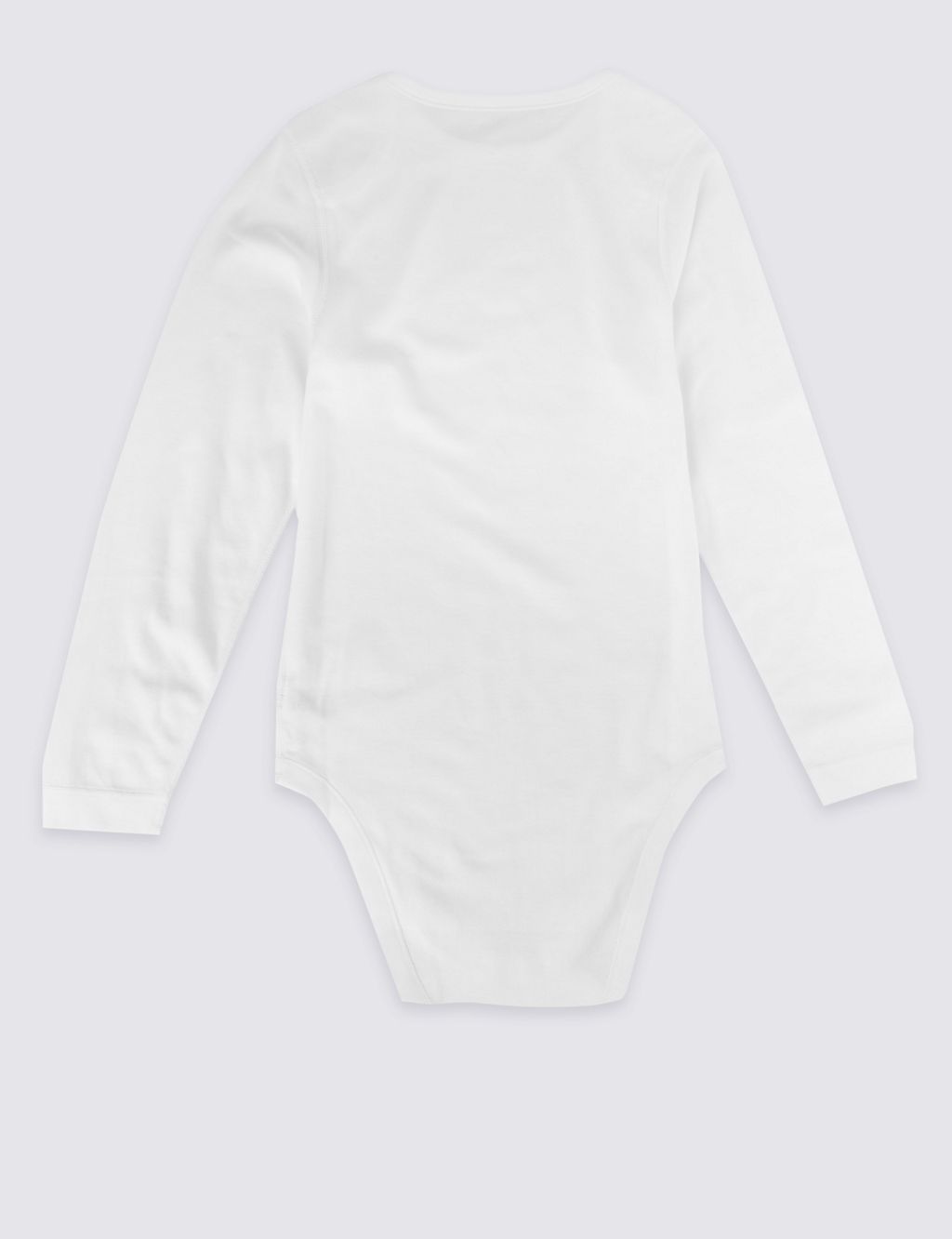 Flat Seams Pure Cotton Long Sleeve Bodysuit (3-16 Yrs) 1 of 5