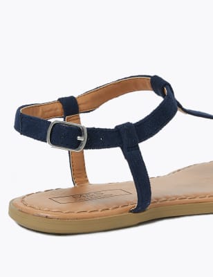 Navy t 2024 bar sandals