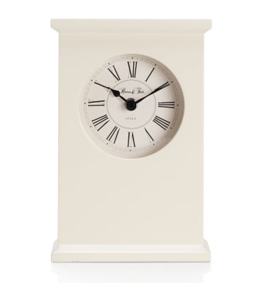 Flat Top Roman Dial Mantel Clock M&S
