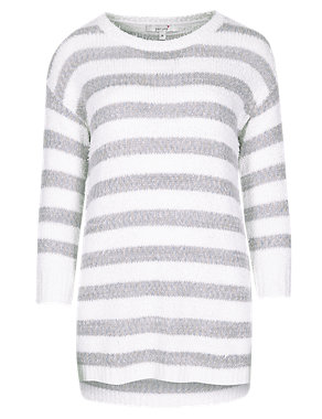 Flecked Effect Striped Jumper Image 2 of 6