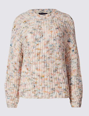 Flecked Yarn Knitted Jumper Image 2 of 4