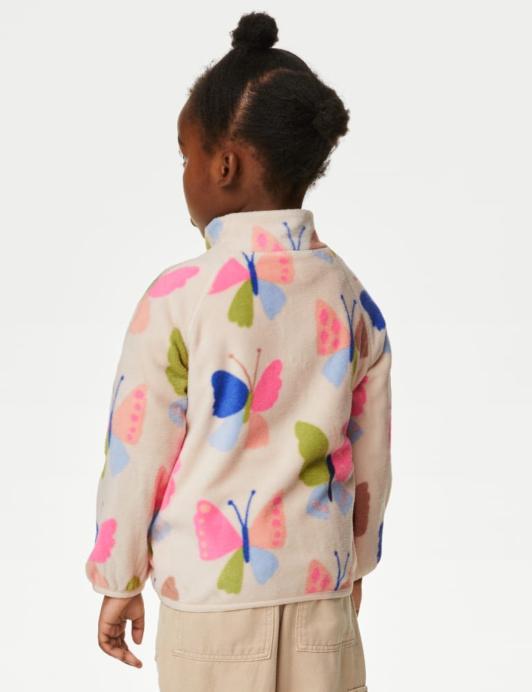 Fleece Butterfly Half Zip Top 2 8 Yrs M S Collection M S