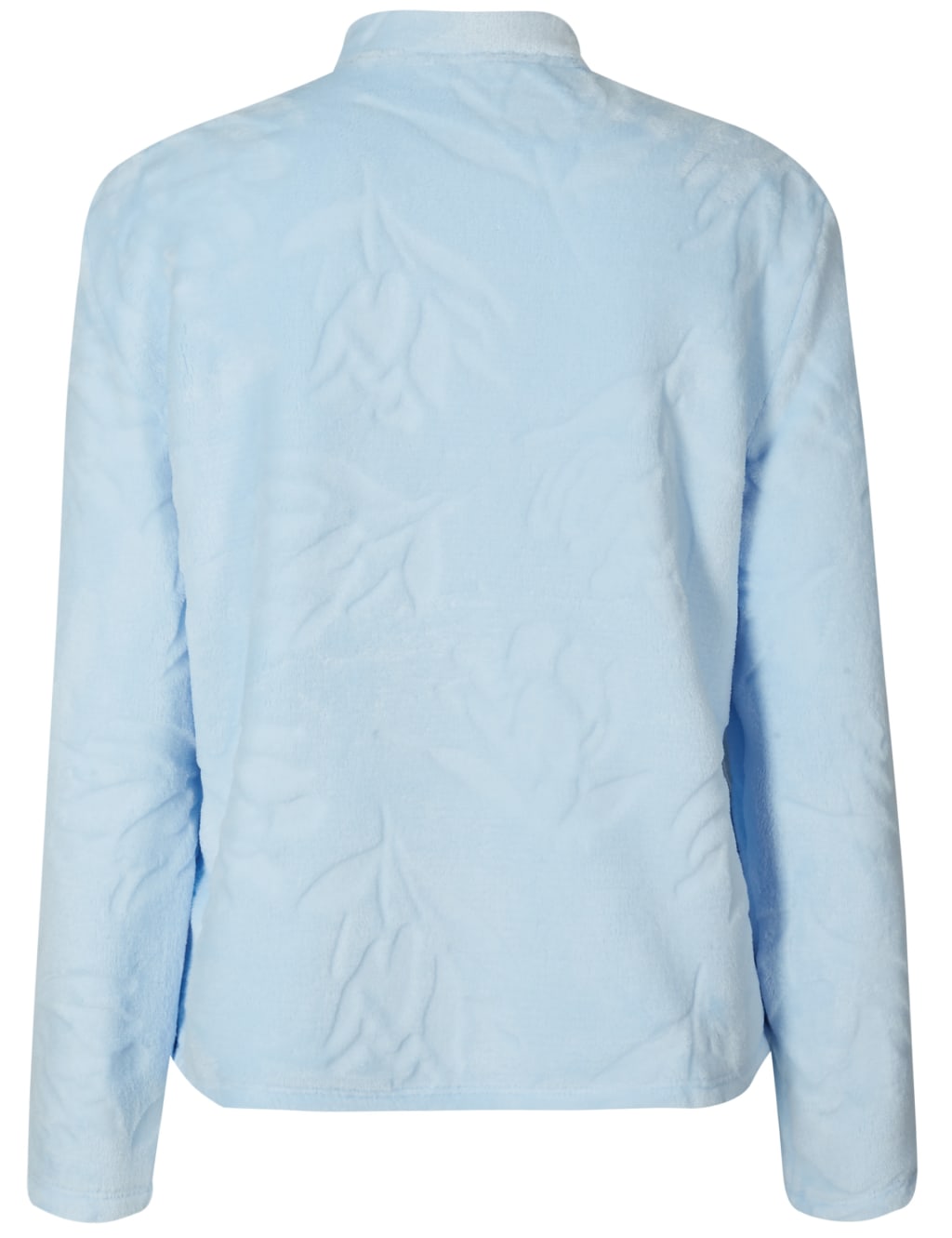 Fleece Carved Button Long Sleeve Bed Jacket M&S Collection M&S