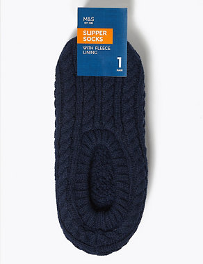 Fleece Chunky Slipper Socks Image 2 of 3