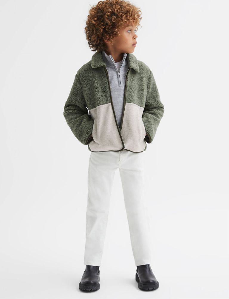 Fleece Colour Block Zip-Through Jacket (3-14 Yrs) 3 of 5