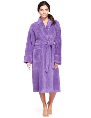 Fleece Cosy Belted Dressing Gown M S Collection M S