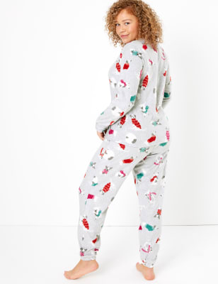 puppy print pajamas