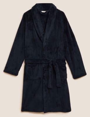 Marks and spencer 2024 fleece dressing gown