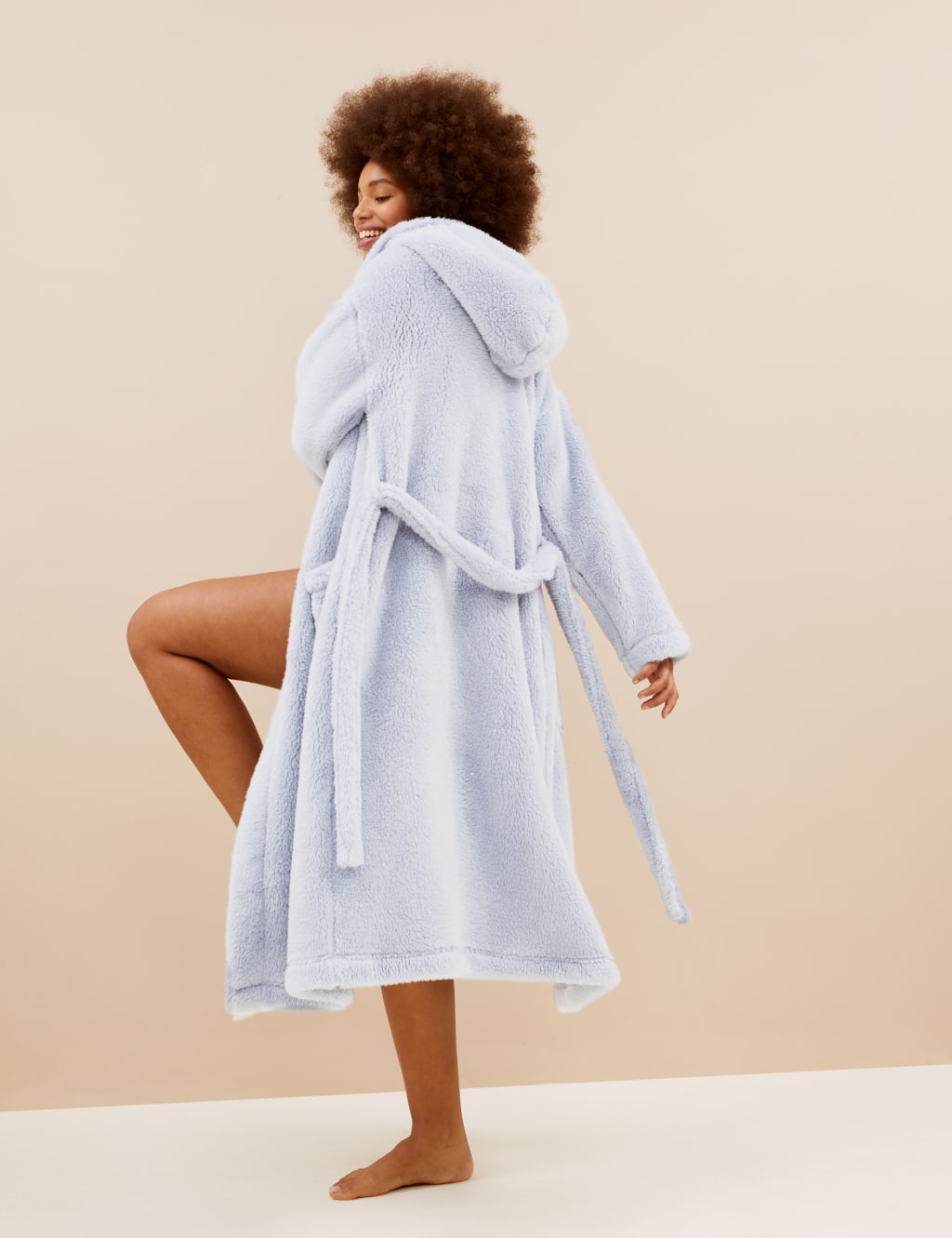 Fleece Dressing Gown M&S Collection M&S