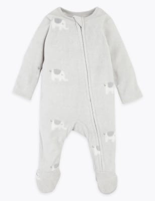 Baby fleece all in one sale sleepsuit