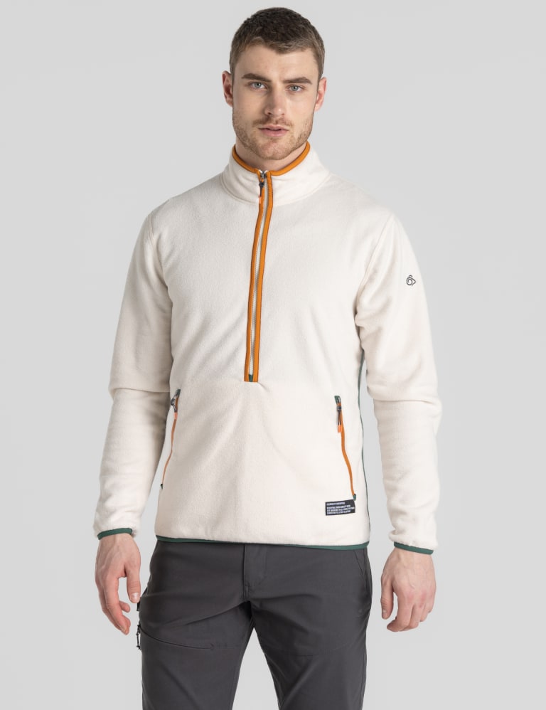 Fleece Half Zip Funnel Neck Jacket 1 of 9