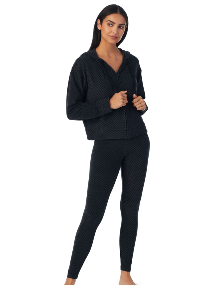 DKNY cosy jumper and leggings set with large logo detail in black