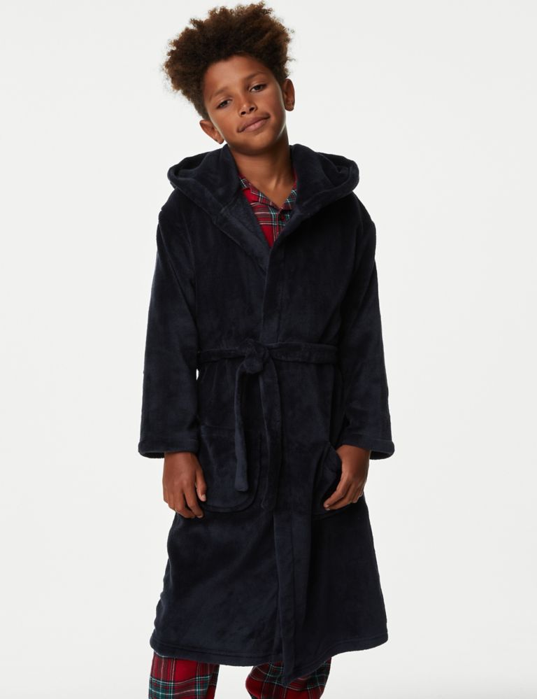 Fleece Hooded Dressing Gown (6-16 Yrs) 3 of 5