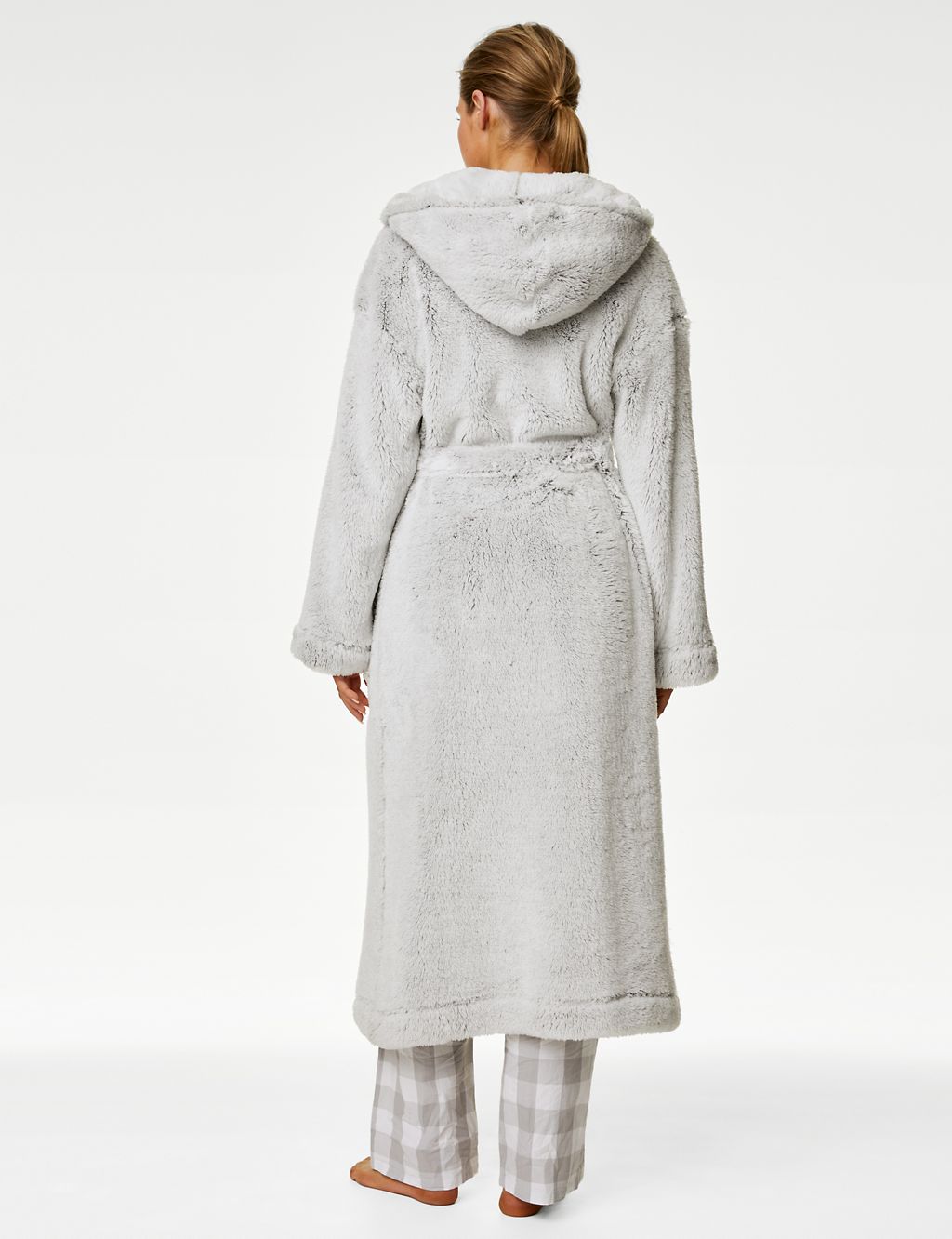 Fleece Hooded Dressing Gown 5 of 6