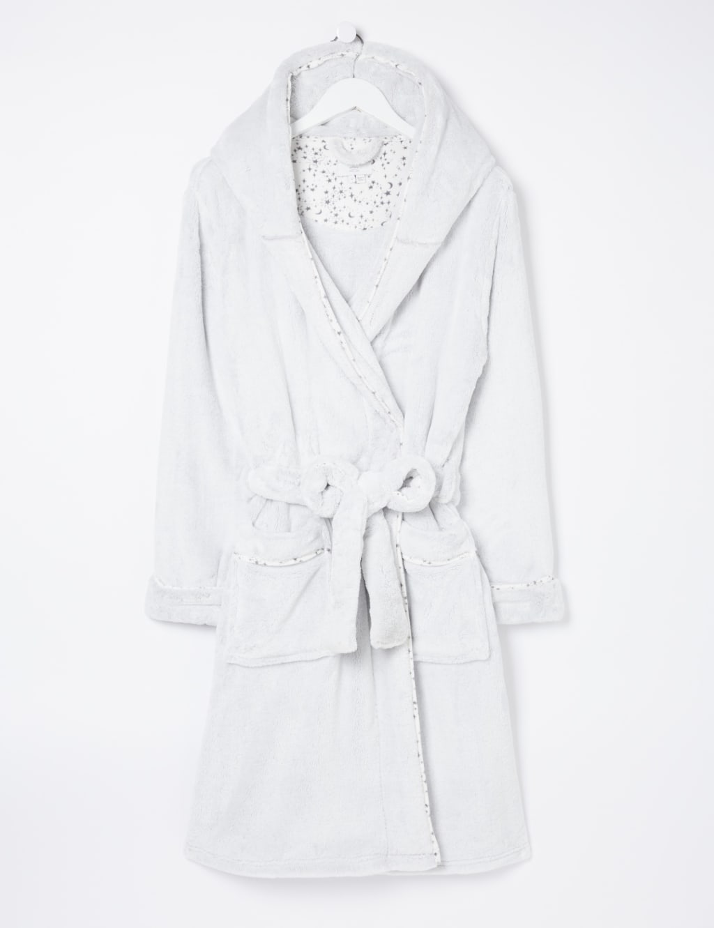 Fleece Hooded Dressing Gown FatFace M&S