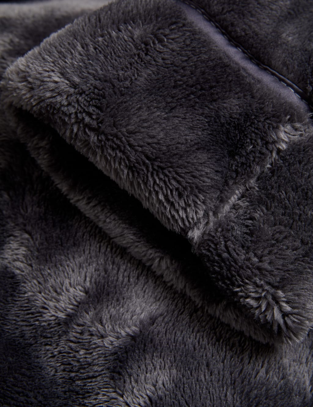 Fleece Hooded Long Dressing Gown Rosie M&S