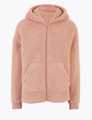 Fleece Hooded Short Jacket | M&S Collection | M&S