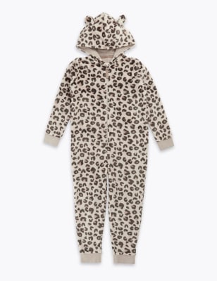 leopard onesie girl