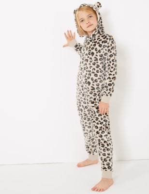 leopard onesie girl