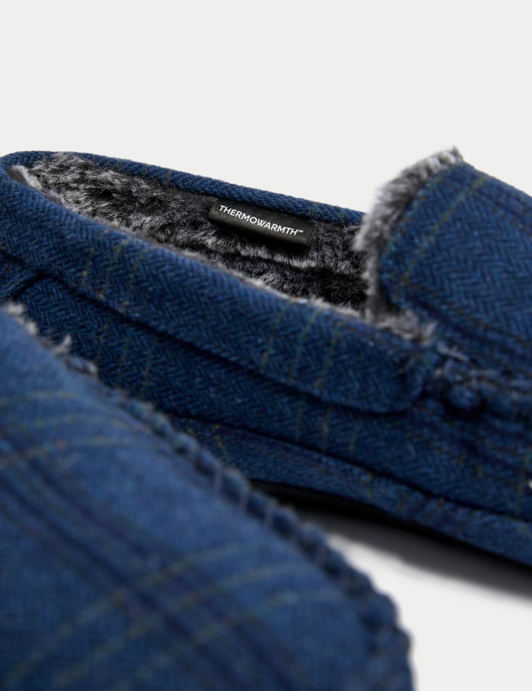 Marks and spencer moccasin slippers mens hot sale