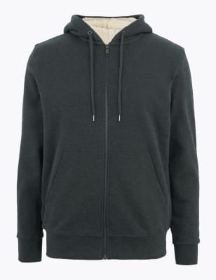 fleece lined zip up hoodies