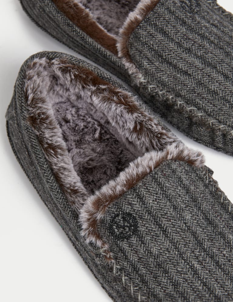 Mens moccasin slippers outlet marks and spencer