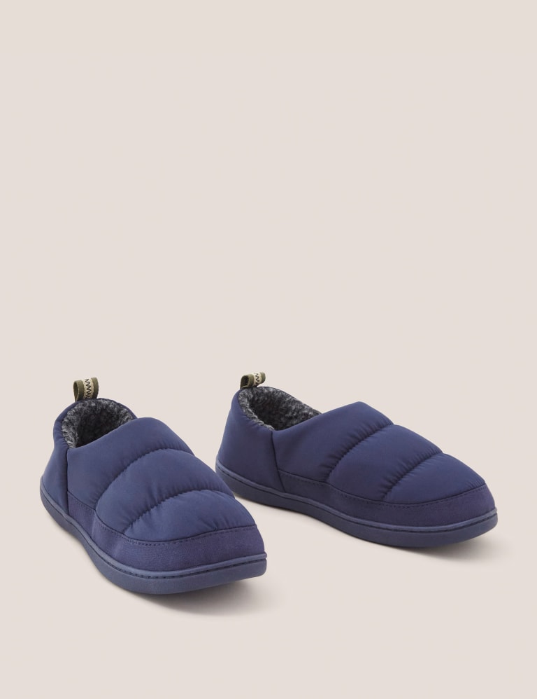 Fleece Lined Puffer Slippers | White Stuff | M&S