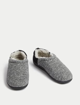 Fleece Lined Slippers with Freshfeet M S Collection M S