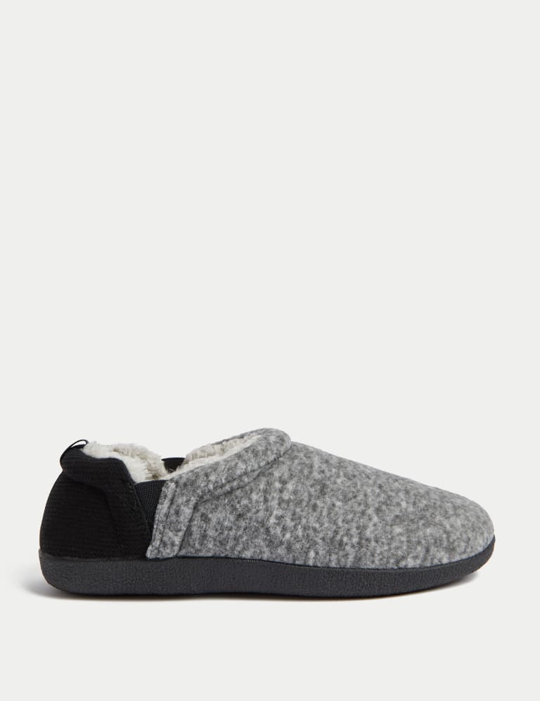 Fleece Lined Slippers with Freshfeet M S Collection M S