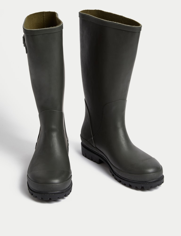 Fleece Lined Wellington Boots M S Collection M S