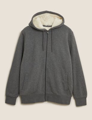 Fleece Lined Zip Up Hoodie Image 2 of 5