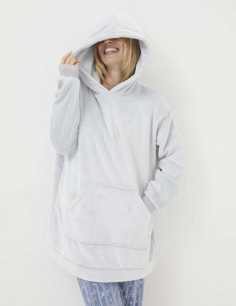 Fleece Longline Lounge Hoodie