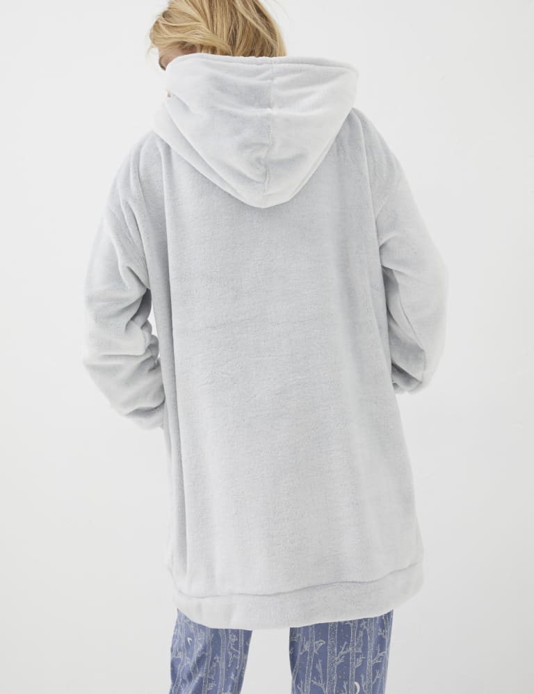 Longline fleece hotsell hoodie