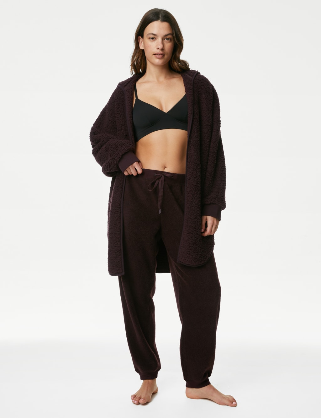 Hooded shop lounge cardigan
