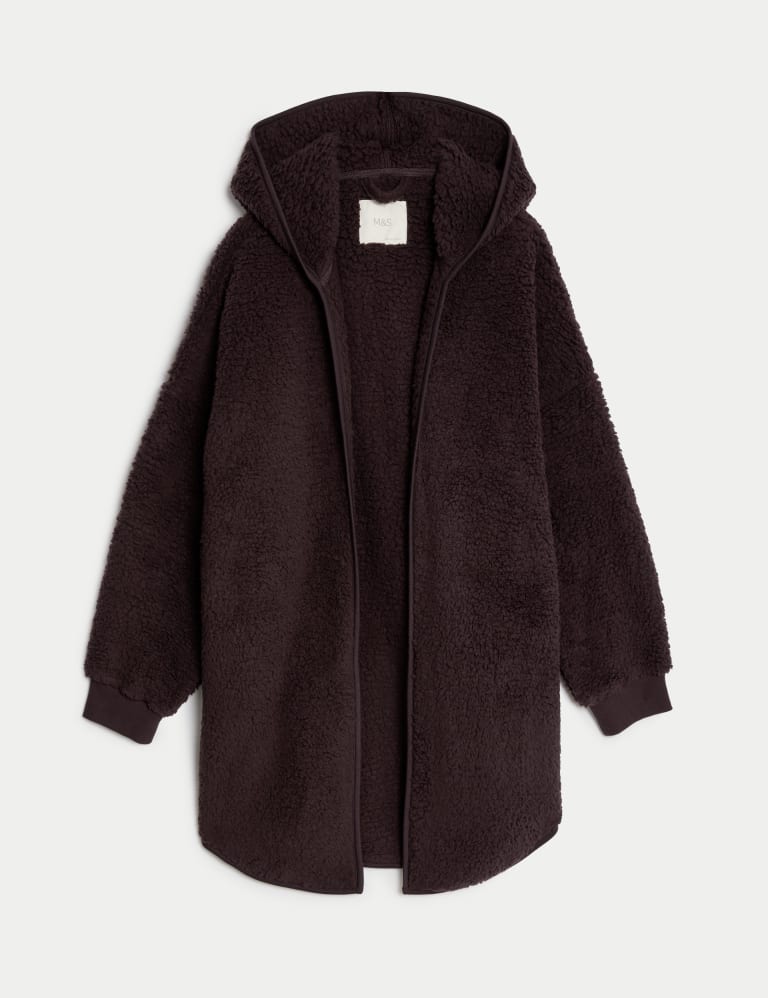 Hooded fleece cardigan shop