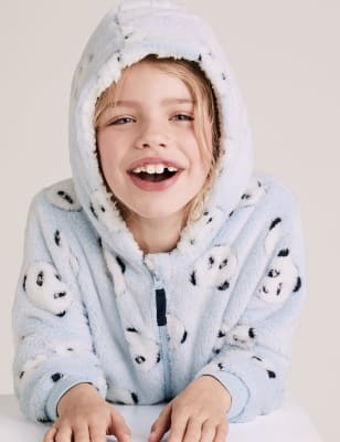 Fleece Panda Onesie 6 16 Yrs M S