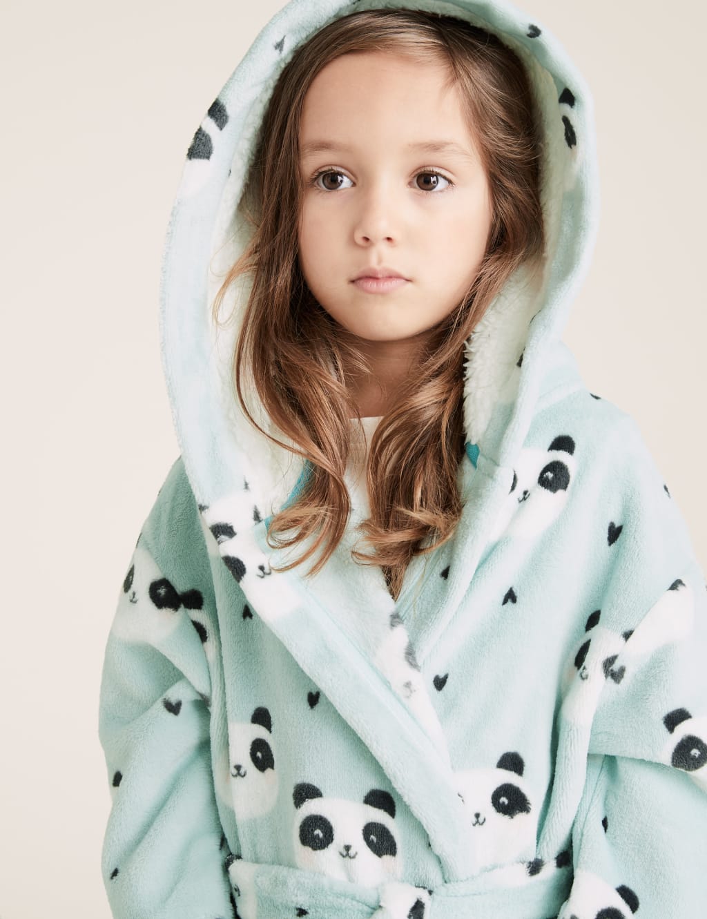 Fleece Panda Print Dressing Gown (17 Yrs) M&S