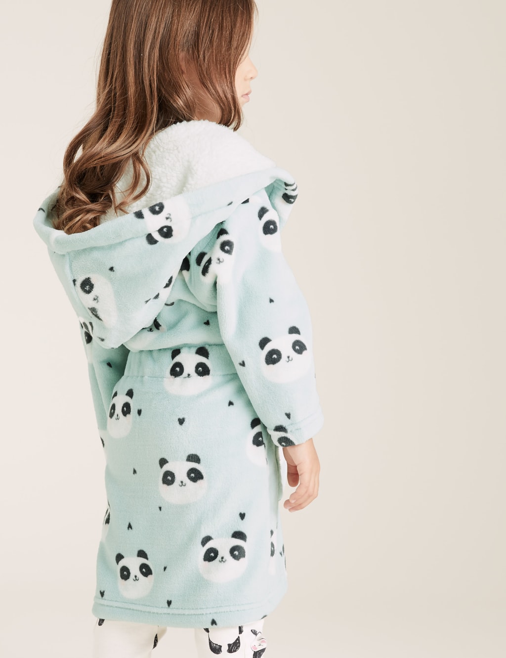 Fleece Panda Print Dressing Gown (17 Yrs) M&S